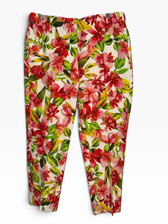 J. Crew Pants - J. Crew Collection Women’s Pink Floral Pants size 8